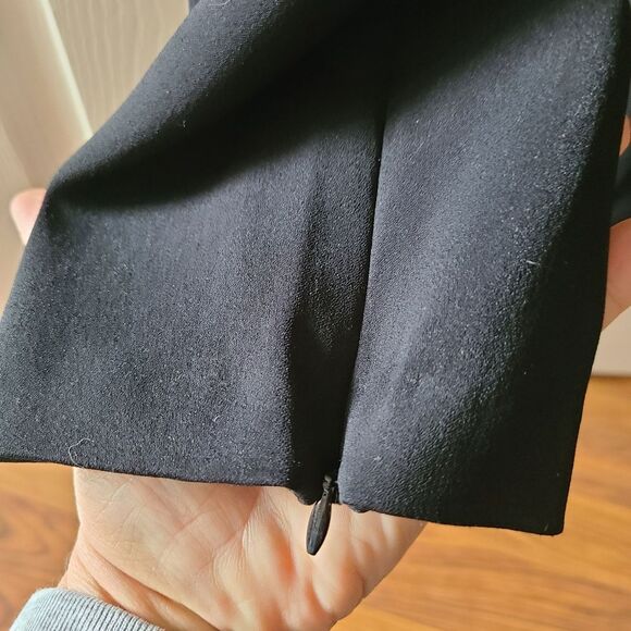 vintage Y2K bebe jumpsuit sleeveless black lace accent ankle zip size 10 - Picture 8 of 10